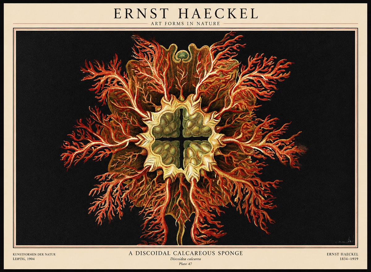 Ernst Haeckel Marine Organism No3 - Juliste