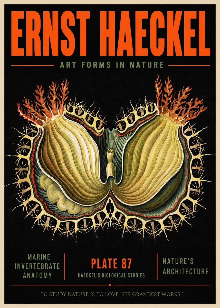 Ernst Haeckel Nature's Architecture No2 - Juliste