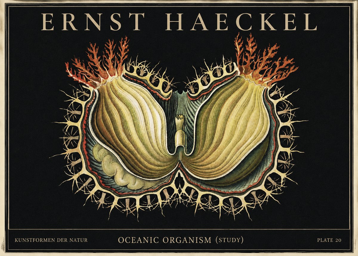 Ernst Haeckel Nature's Architecture No4 - Juliste