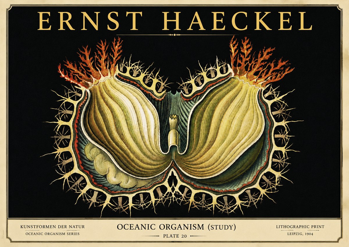 Ernst Haeckel Nature's Architecture No6 - Juliste