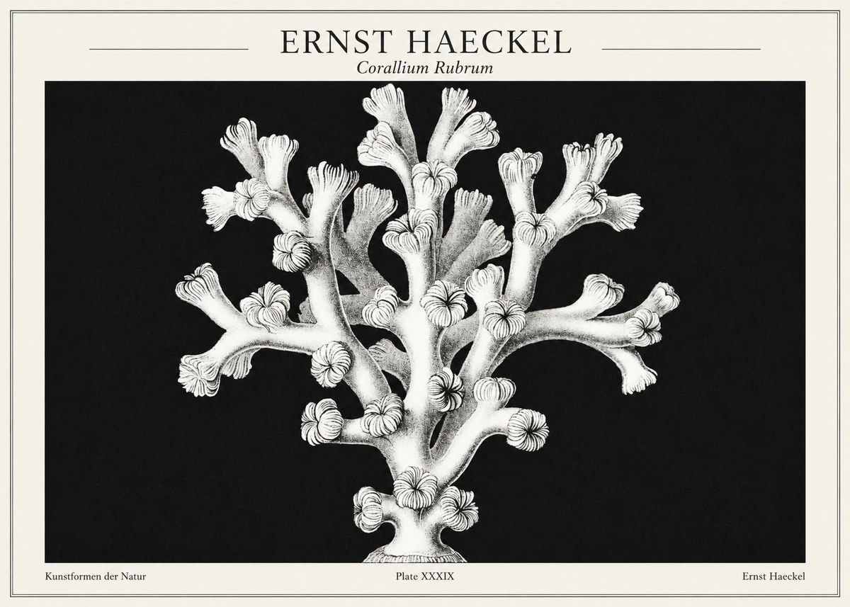 Ernst Haeckel Corallium Rubrum I No1 - Juliste