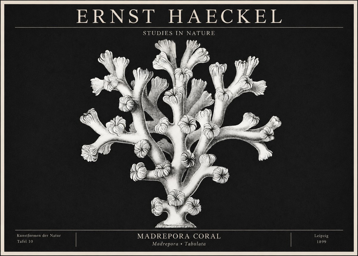 Ernst Haeckel Corallium Rubrum I No2 - Juliste