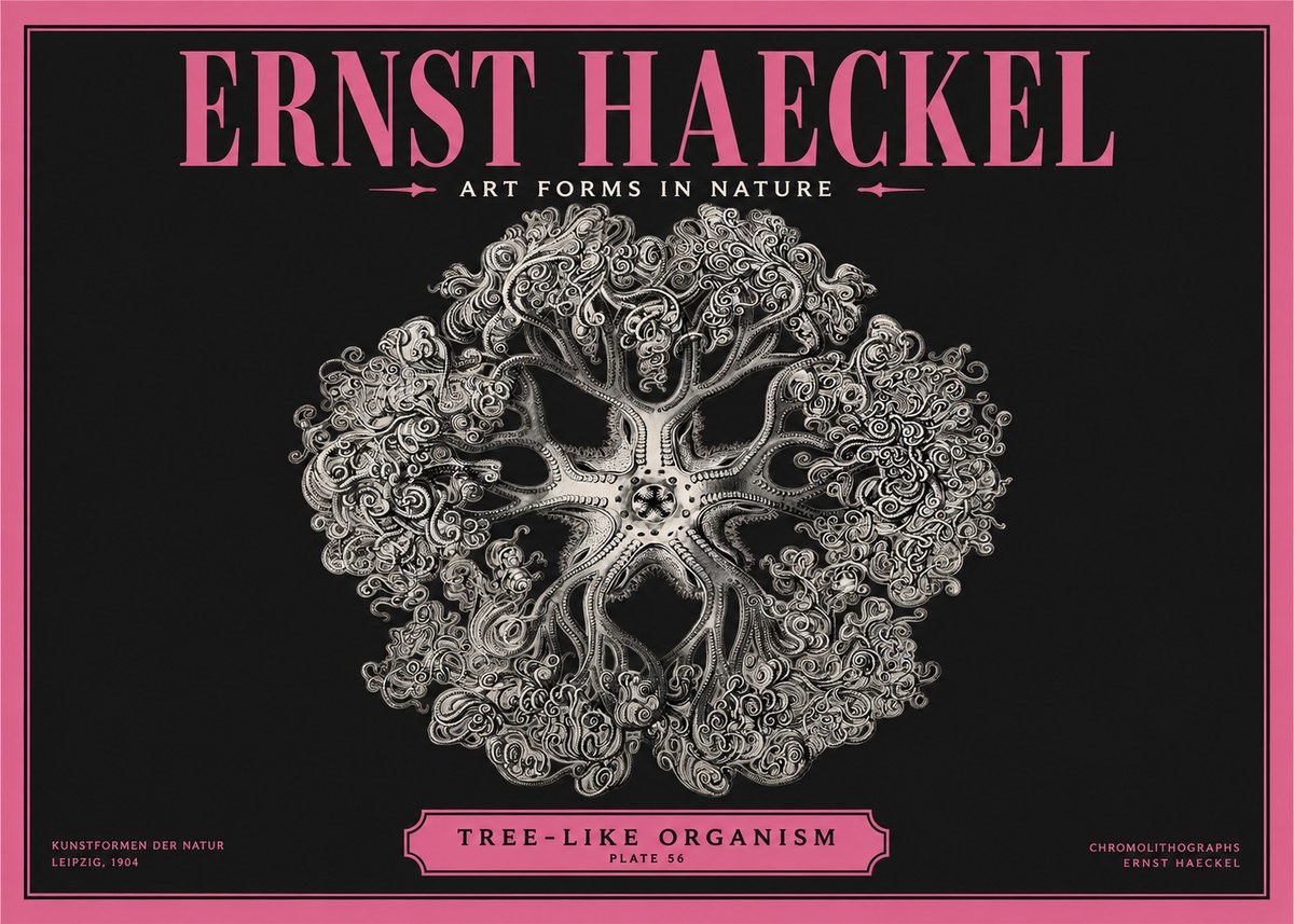Ernst Haeckel Tree-like Organism No2 - Juliste