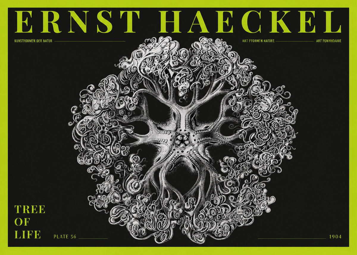 Ernst Haeckel Tree-like Organism No5 - Juliste