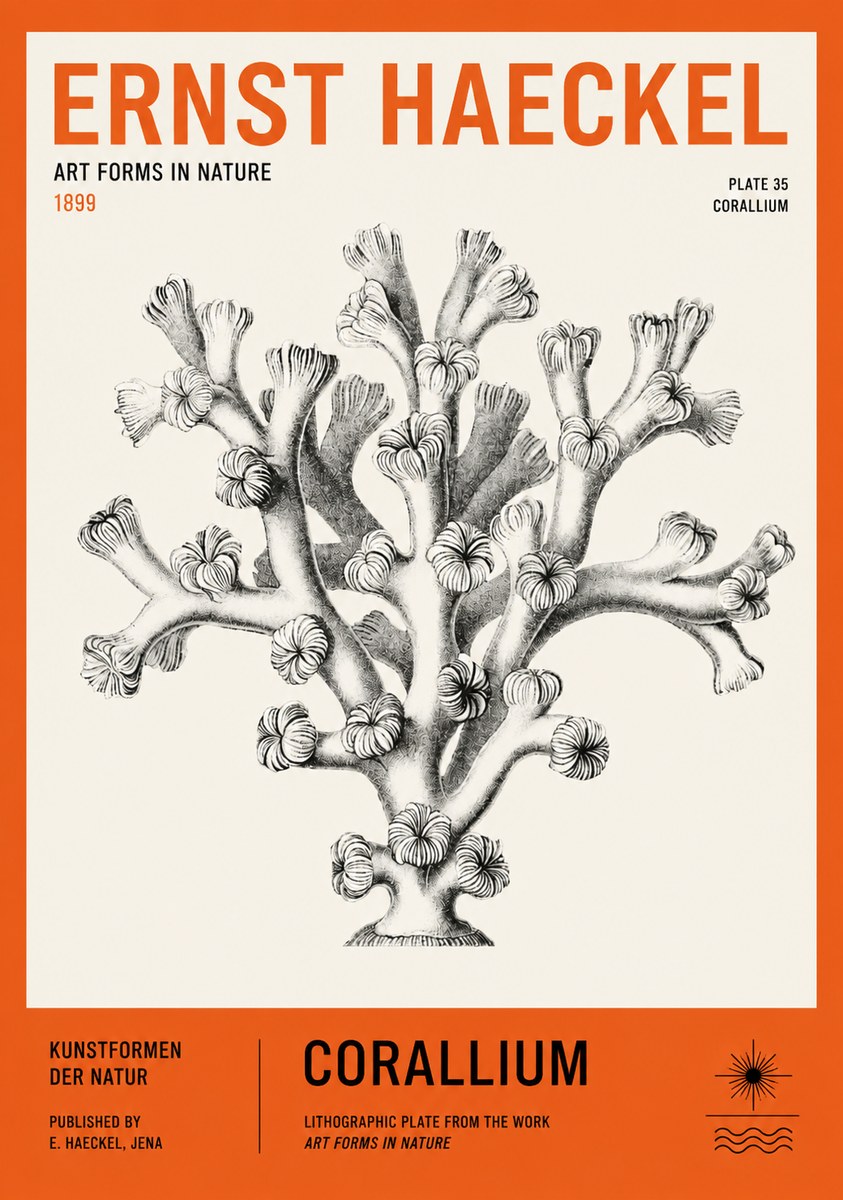 Ernst Haeckel Corallium Rubrum II No3 - Juliste
