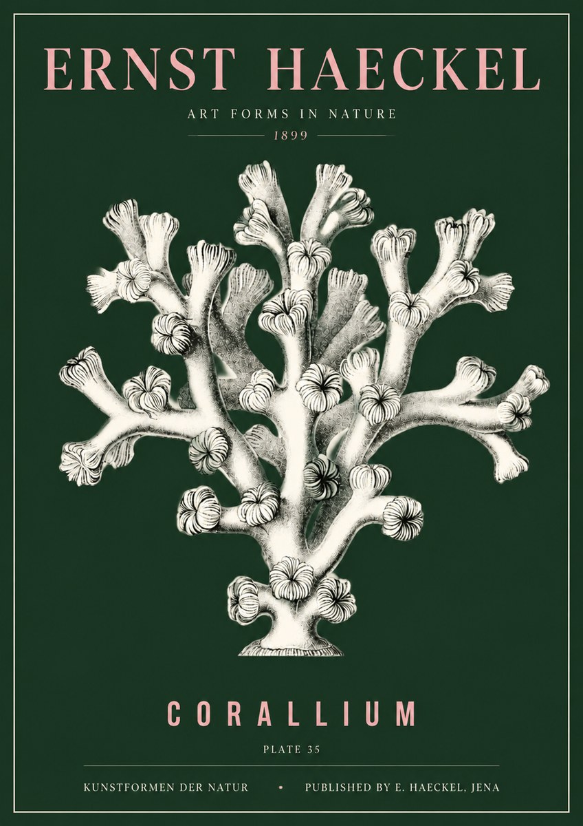 Ernst Haeckel Corallium Rubrum II No5 - Juliste