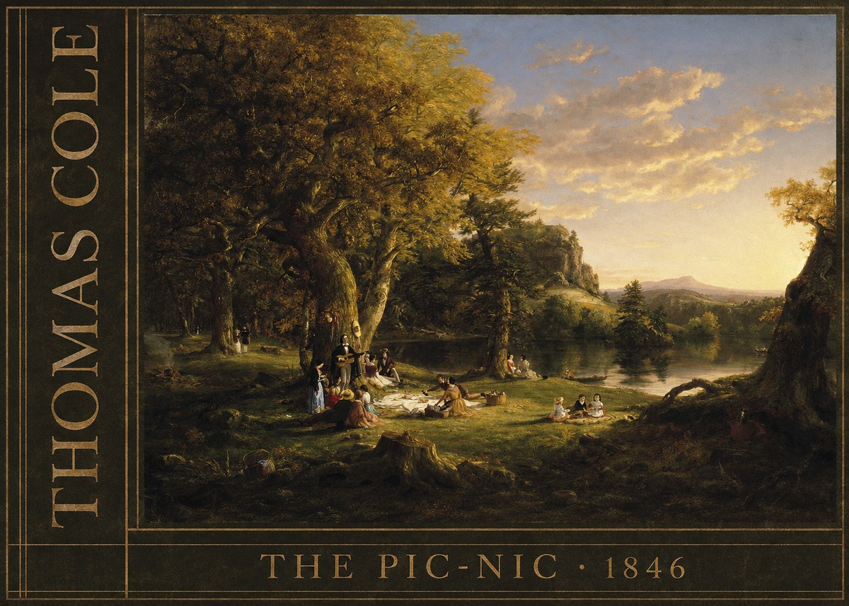 Thomas Cole The Pic-nic I No5 - Juliste