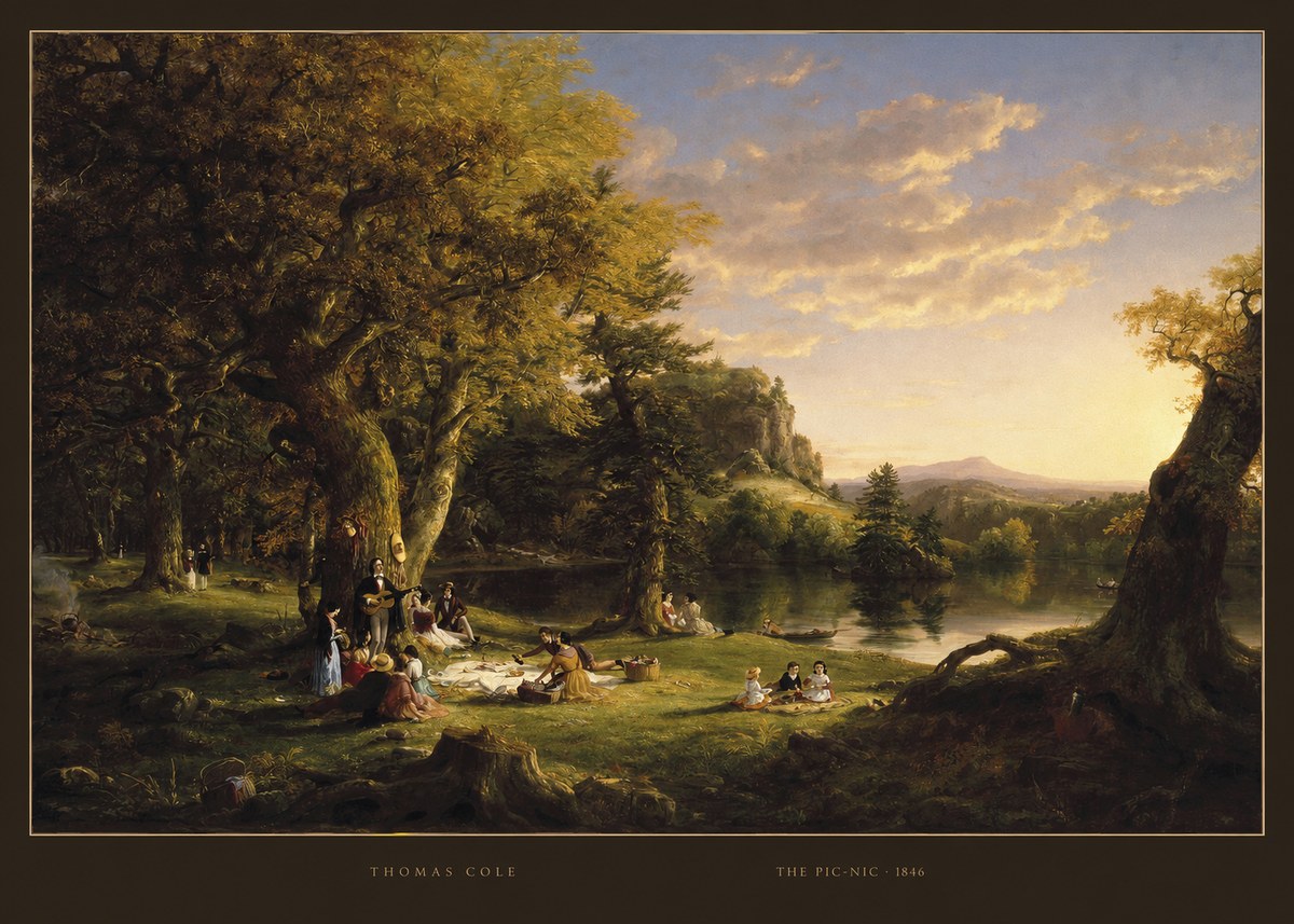 Thomas Cole The Pic-nic I No6 - Juliste