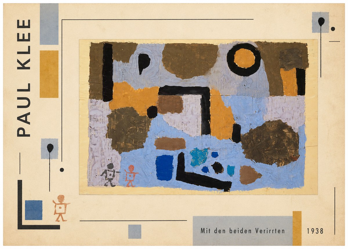 Paul Klee Mit Den Beiden Verirrten No2 - Juliste