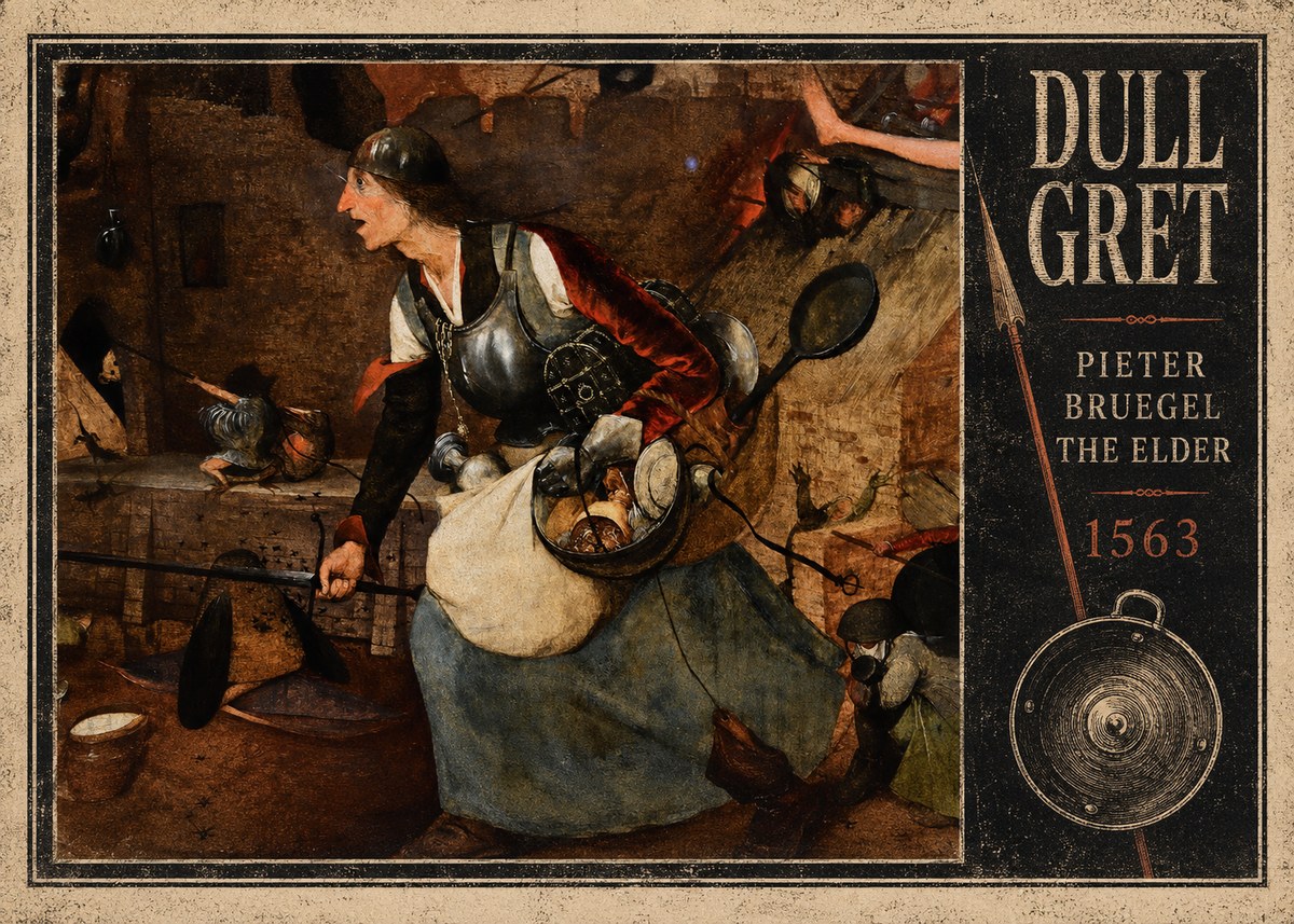 Pieter Bruegel Dull Gret II No4 - Juliste