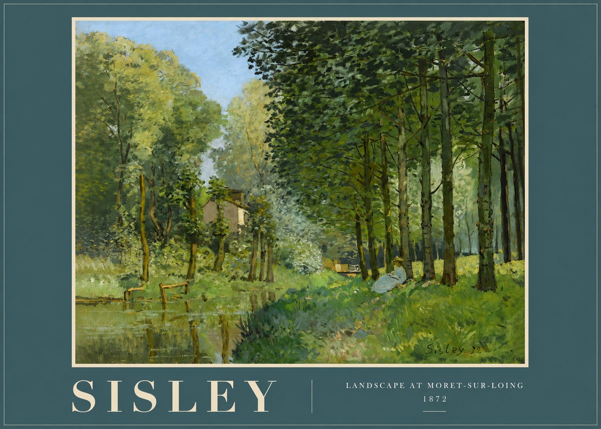 Sisley Landscape at Moret-sur-loing No2 - Juliste