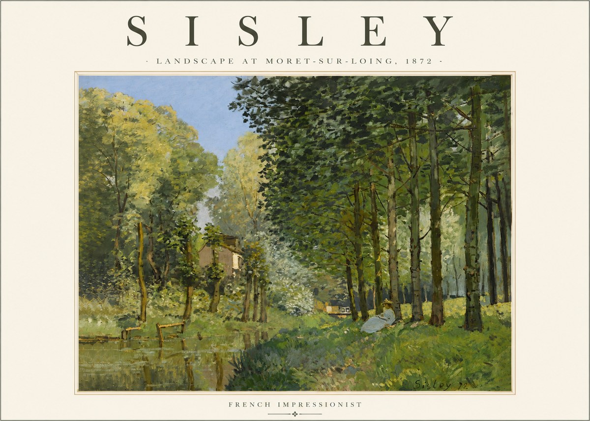 Sisley Landscape at Moret-sur-loing No3 - Juliste