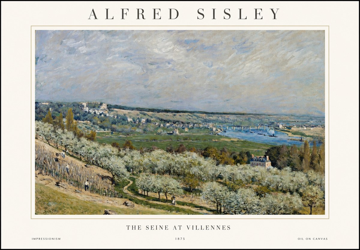 Sisley The Seine at Villennes No1 - Juliste