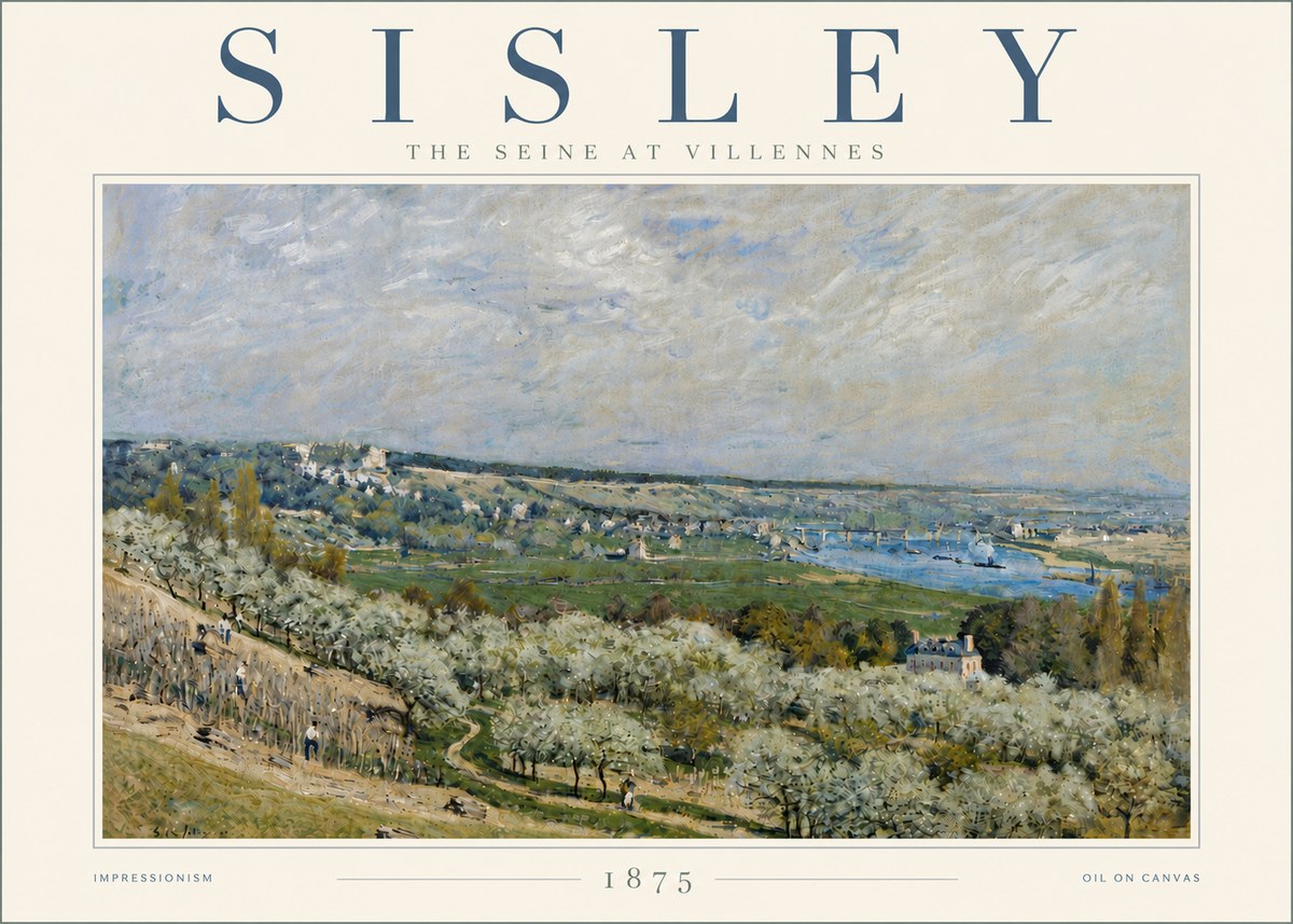 Sisley The Seine at Villennes No6 - Juliste