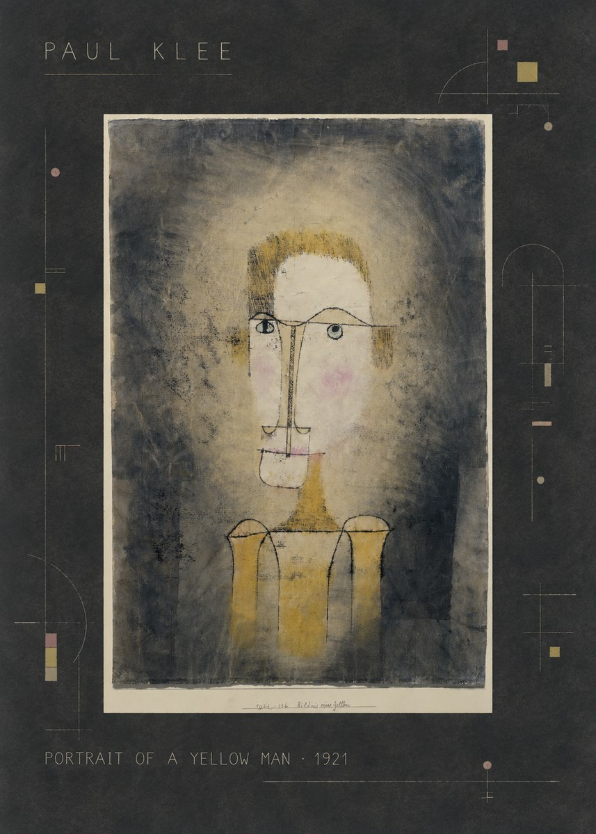 Paul Klee Portrait of a Yellow Man No2 - Juliste