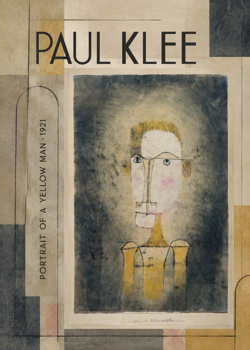 Paul Klee Portrait of a Yellow Man No3 - Juliste