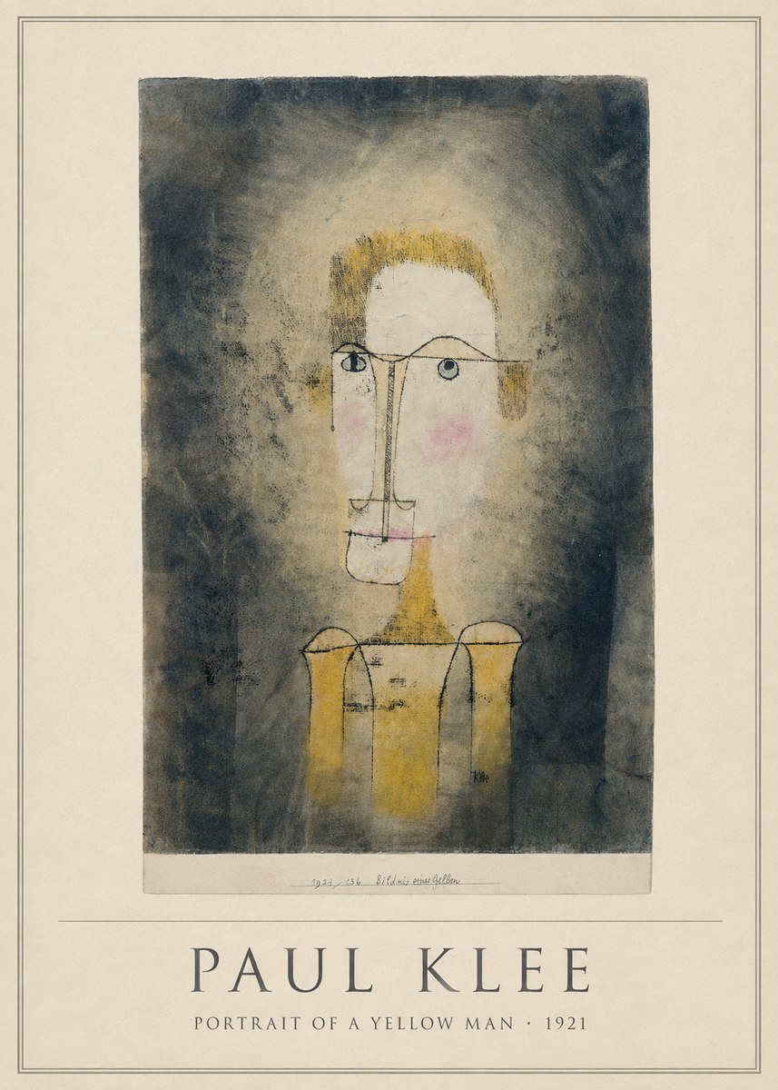 Paul Klee Portrait of a Yellow Man No4 - Juliste