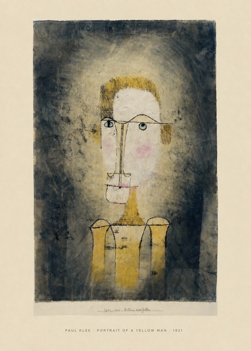 Paul Klee Portrait of a Yellow Man No6 - Juliste