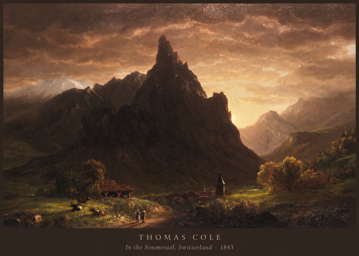 Thomas Cole In the Simmental, Switzerland No6 - Juliste