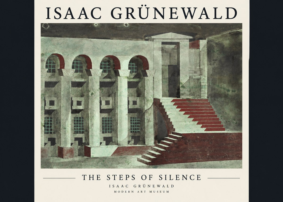 Isaac Grünewald The Steps of Silence No1 - Juliste
