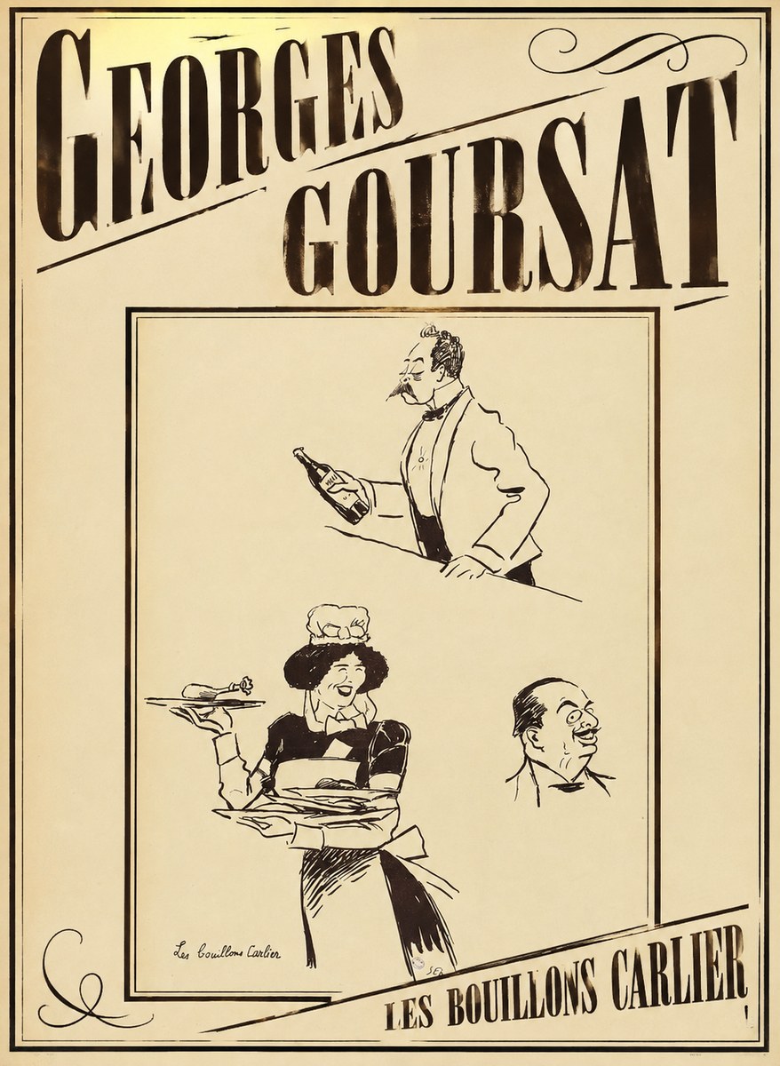 Georges Goursat Les Bouillons Carlier I No3 - Juliste