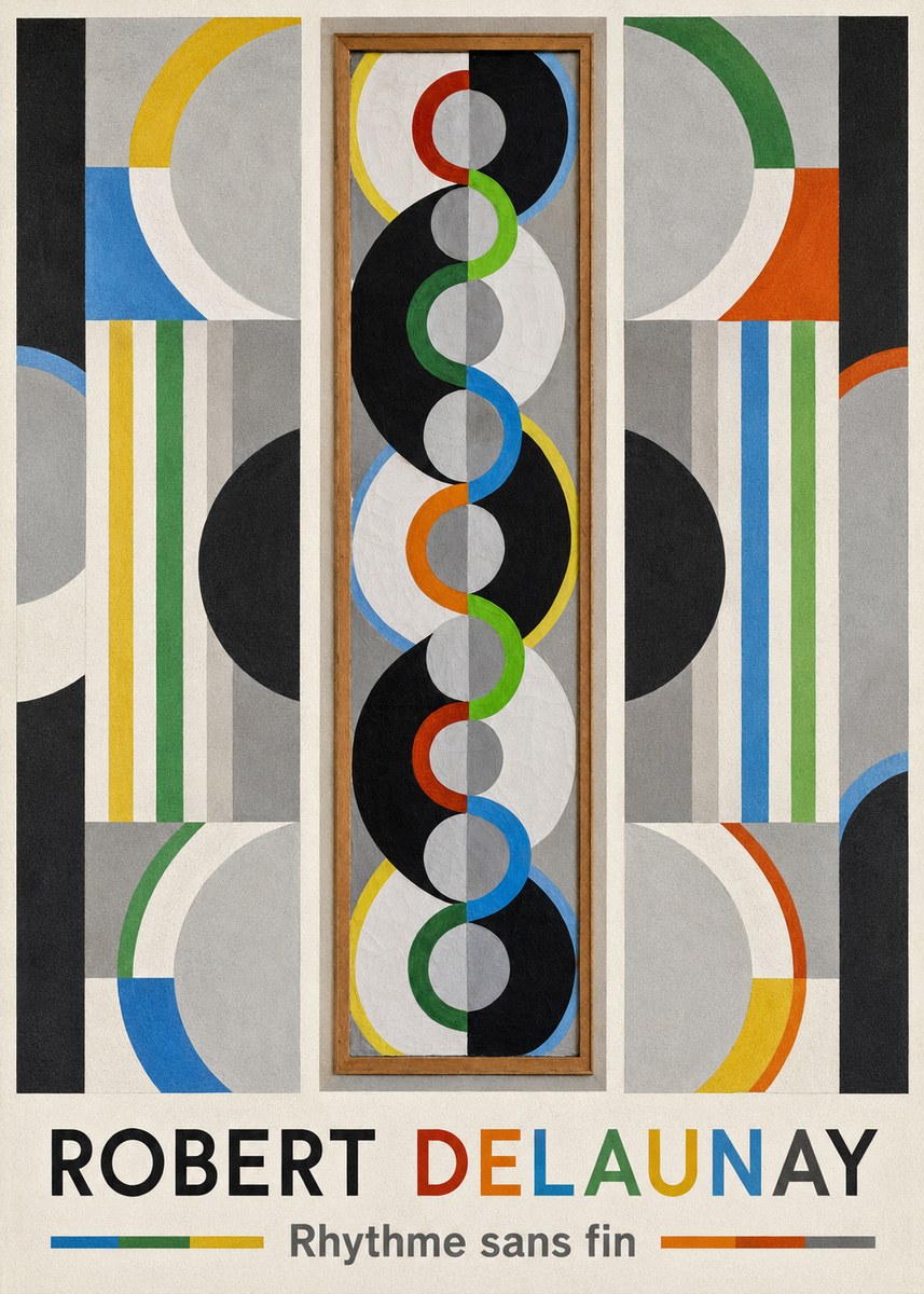 Robert Delaunay Rythme Sans Fin II No1 - Juliste