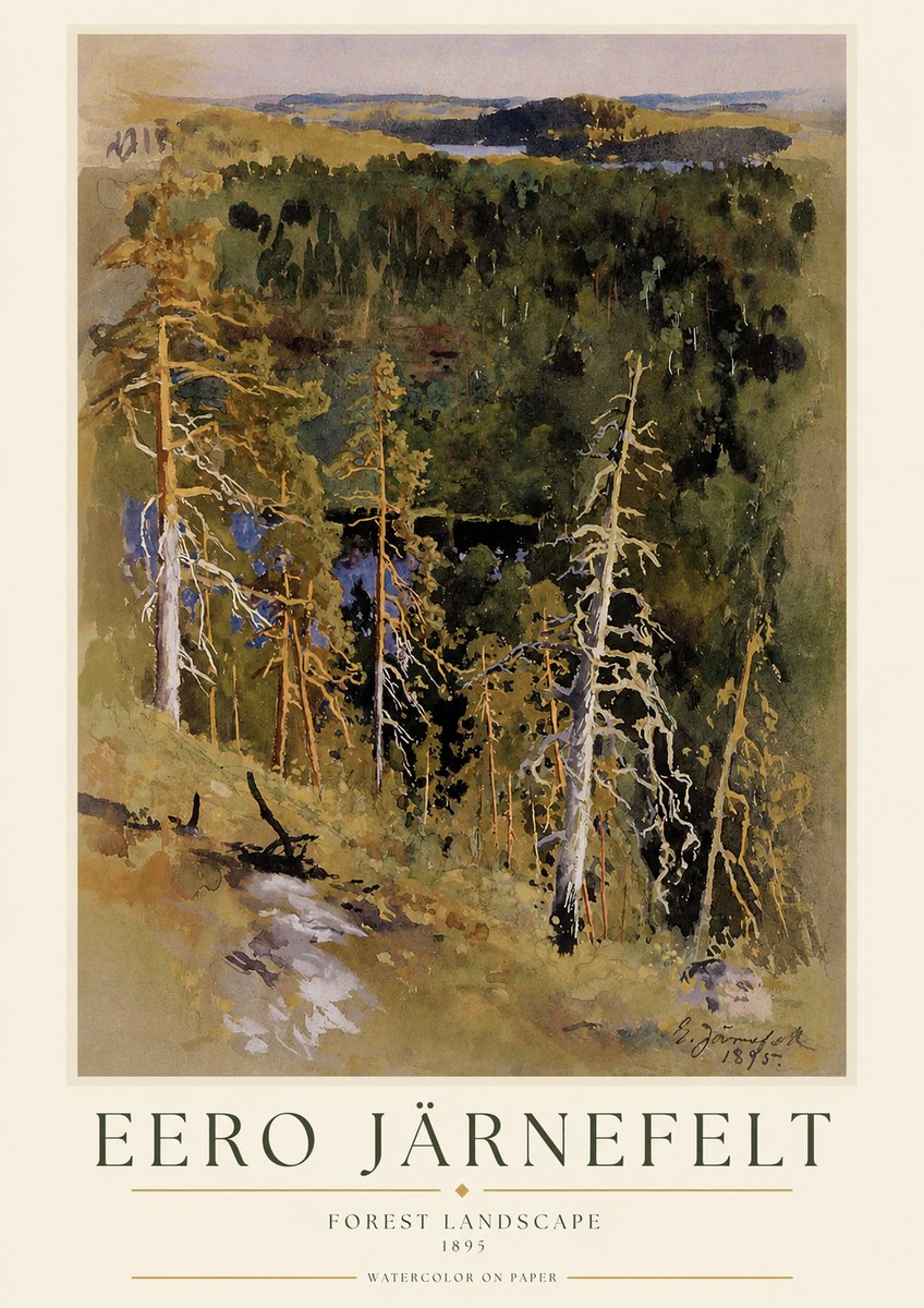 Eero Järnefelt Forest Landscape II No1 - Juliste