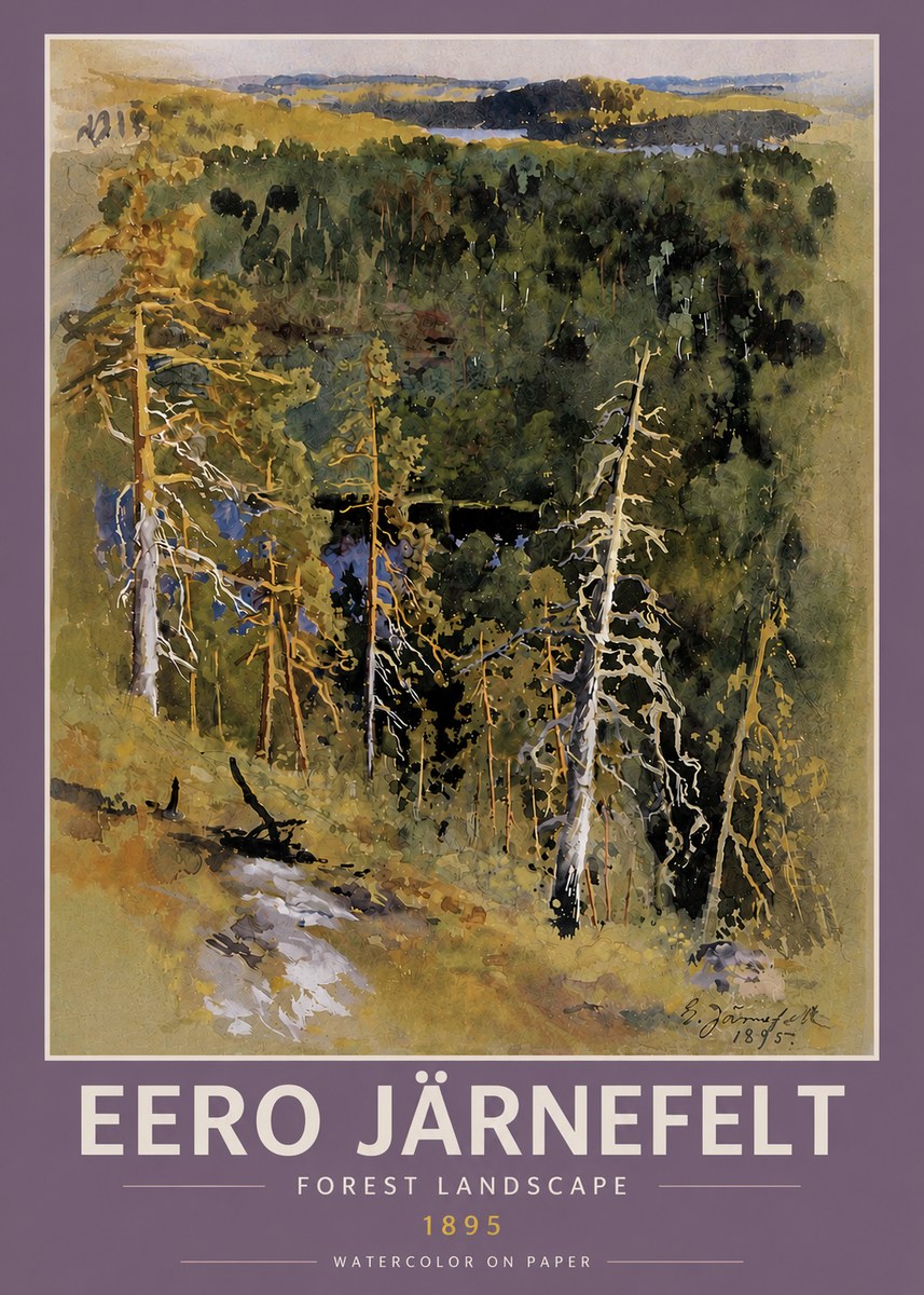 Eero Järnefelt Forest Landscape II No4 - Juliste