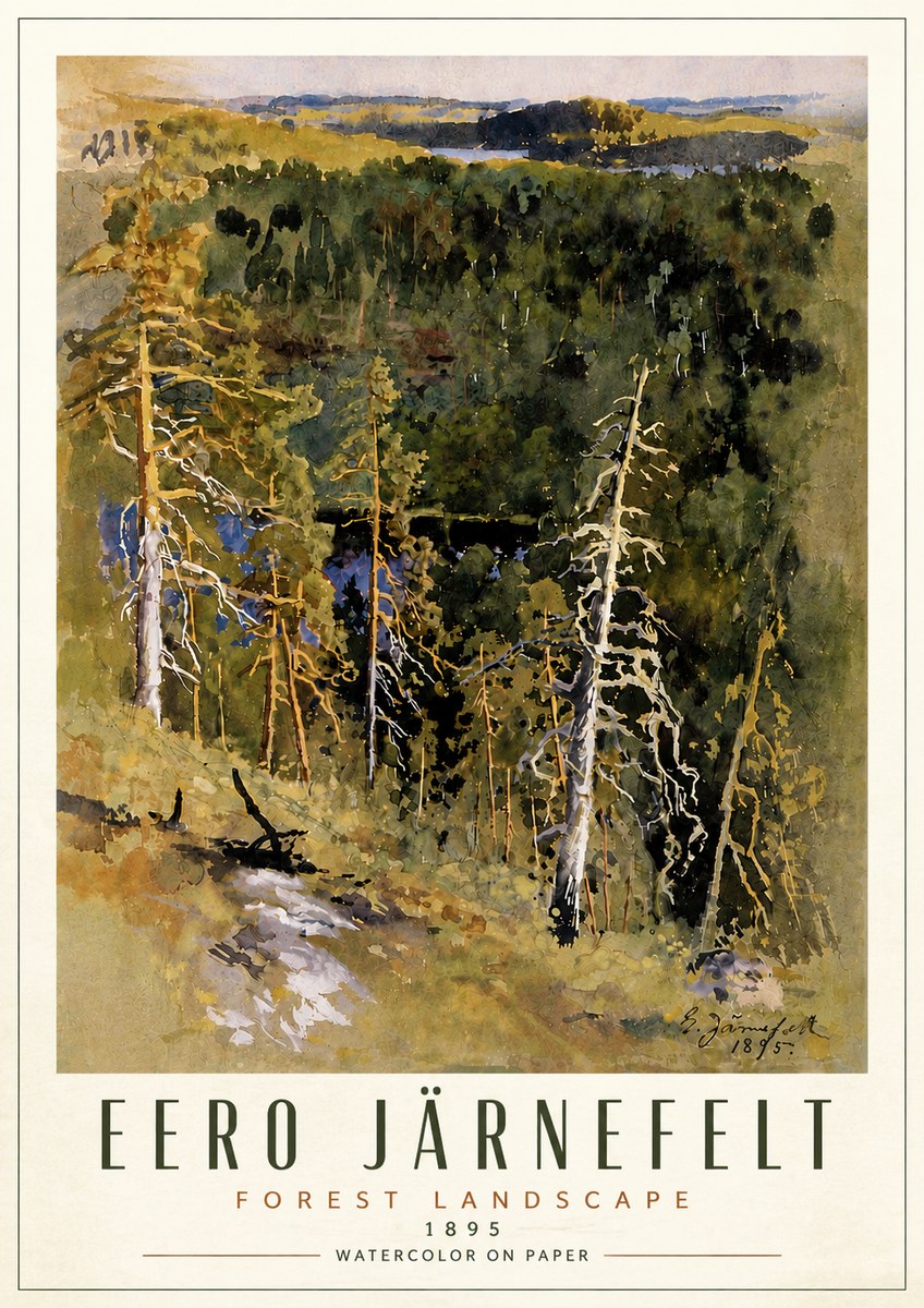 Eero Järnefelt Forest Landscape II No6 - Juliste