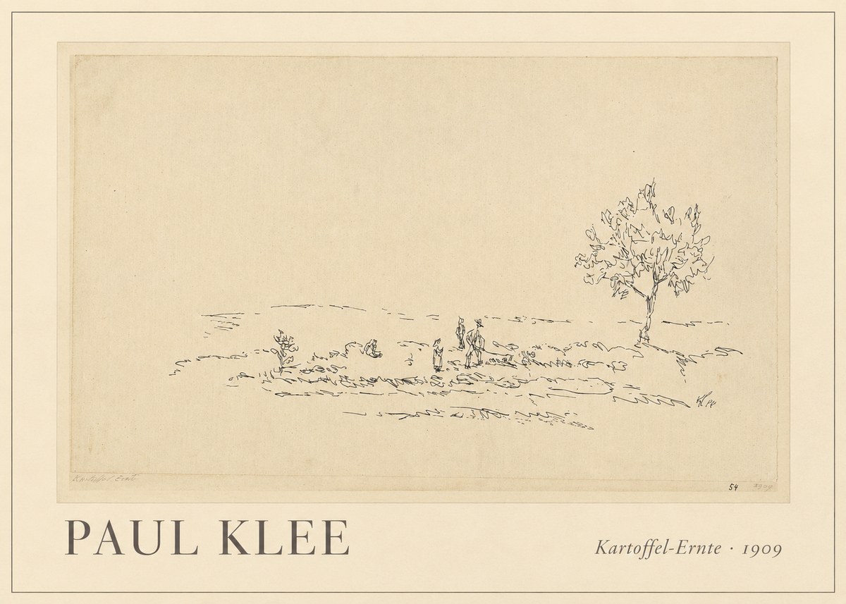 Paul Klee Kartoffel-ernte No1 - Juliste