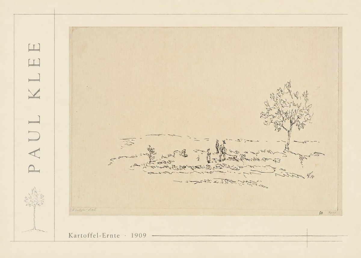 Paul Klee Kartoffel-ernte No2 - Juliste