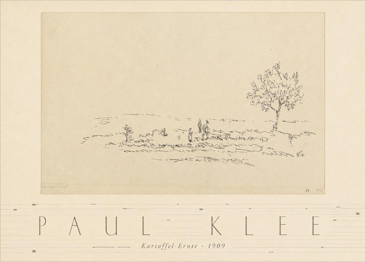 Paul Klee Kartoffel-ernte No3 - Juliste