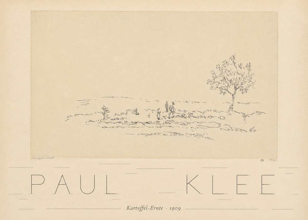 Paul Klee Kartoffel-ernte No6 - Juliste