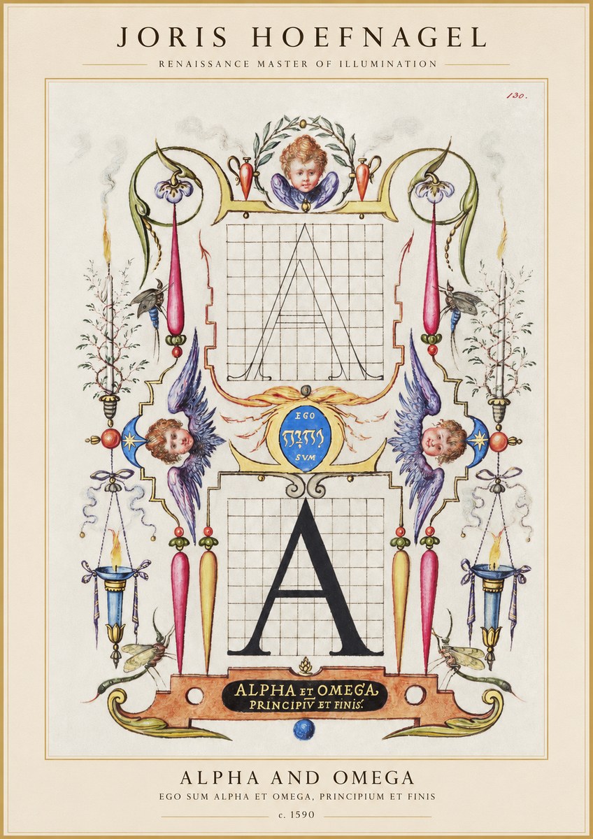 Joris Hoefnagel Alpha and Omega No1 - Juliste