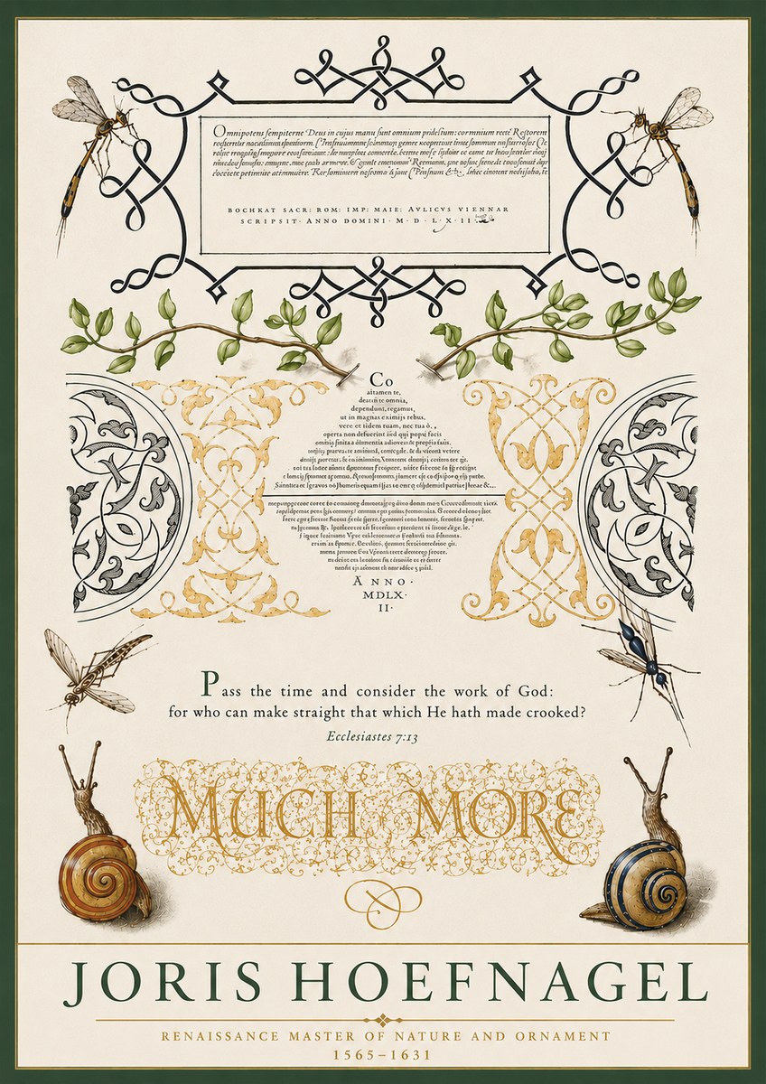 Joris Hoefnagel Memento Mori No5 - Juliste