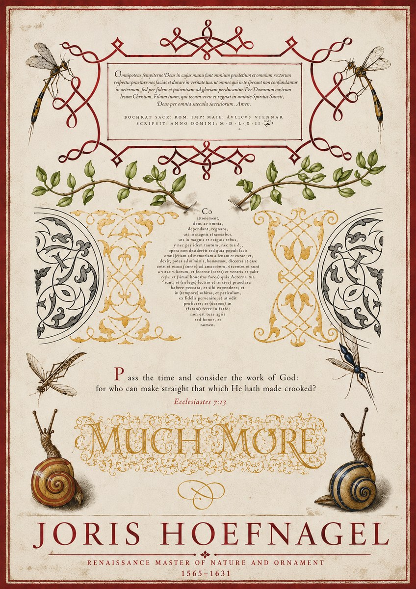 Joris Hoefnagel Memento Mori No6 - Juliste