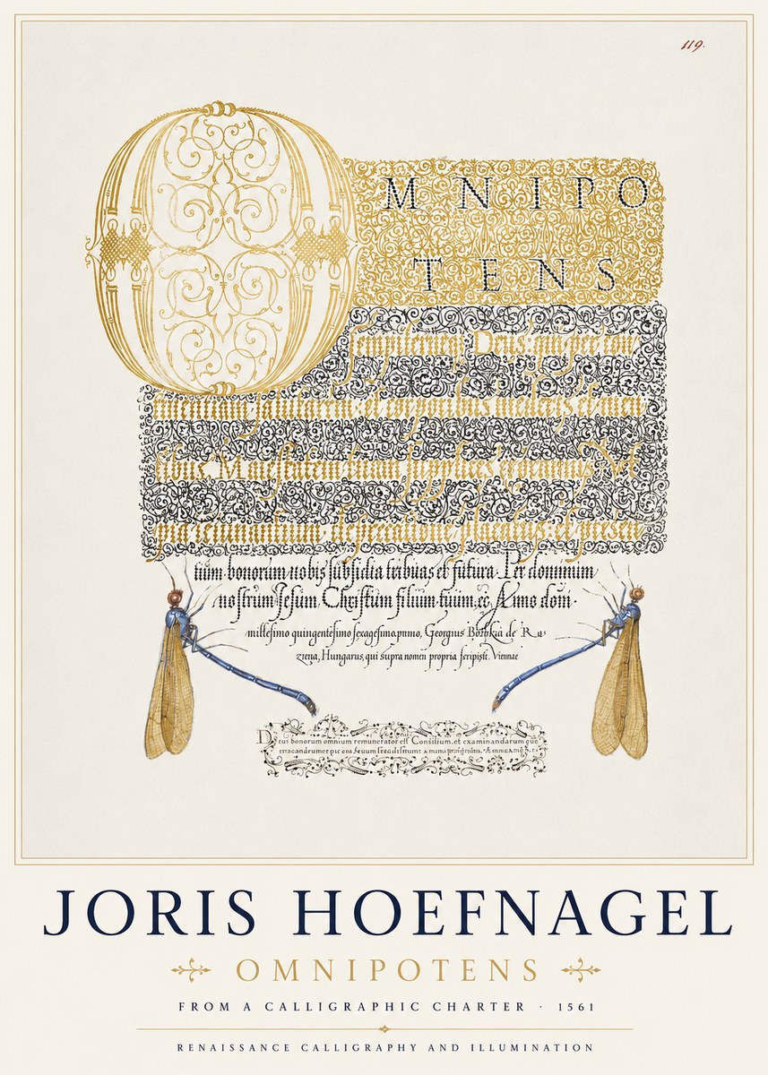 Joris Hoefnagel Omnipotens No1 - Juliste