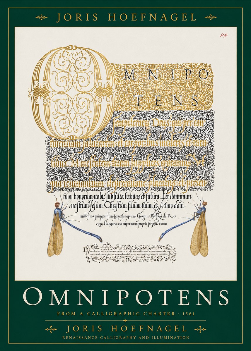 Joris Hoefnagel Omnipotens No2 - Juliste
