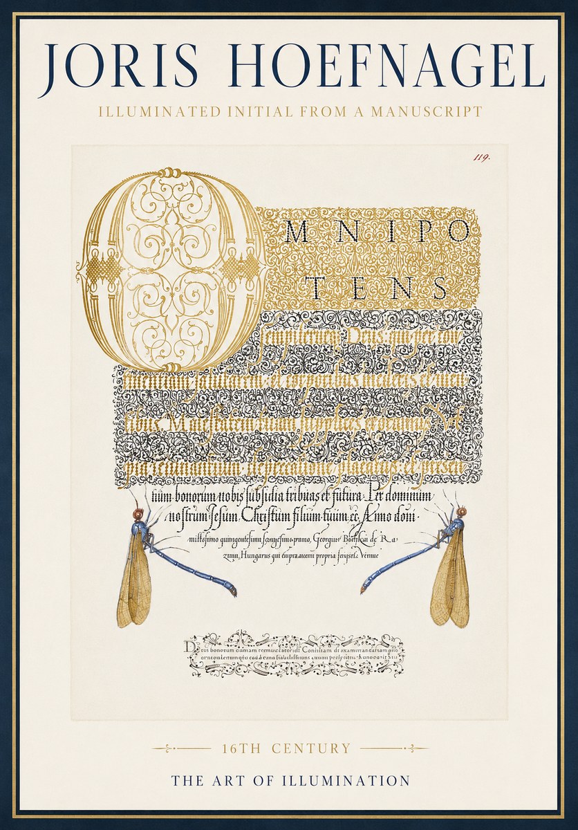 Joris Hoefnagel Omnipotens No4 - Juliste