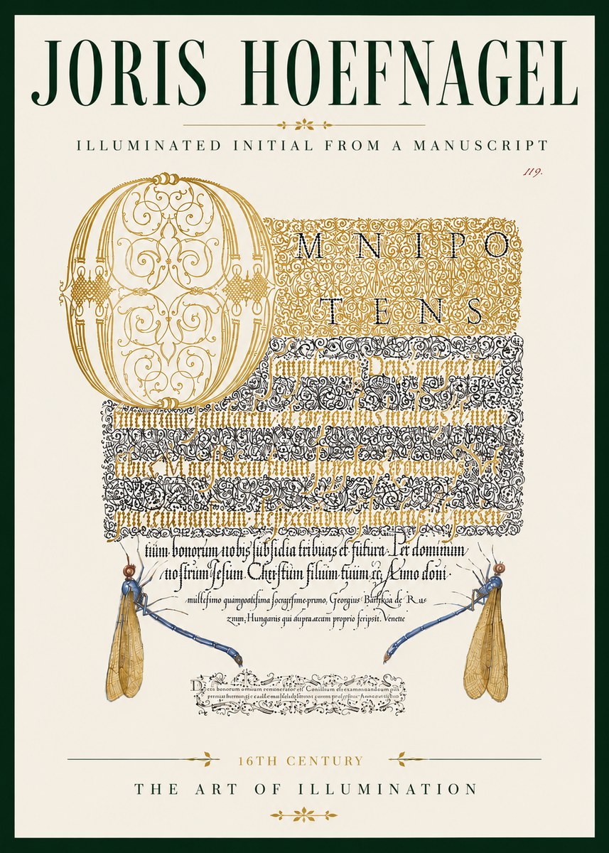 Joris Hoefnagel Omnipotens No6 - Juliste