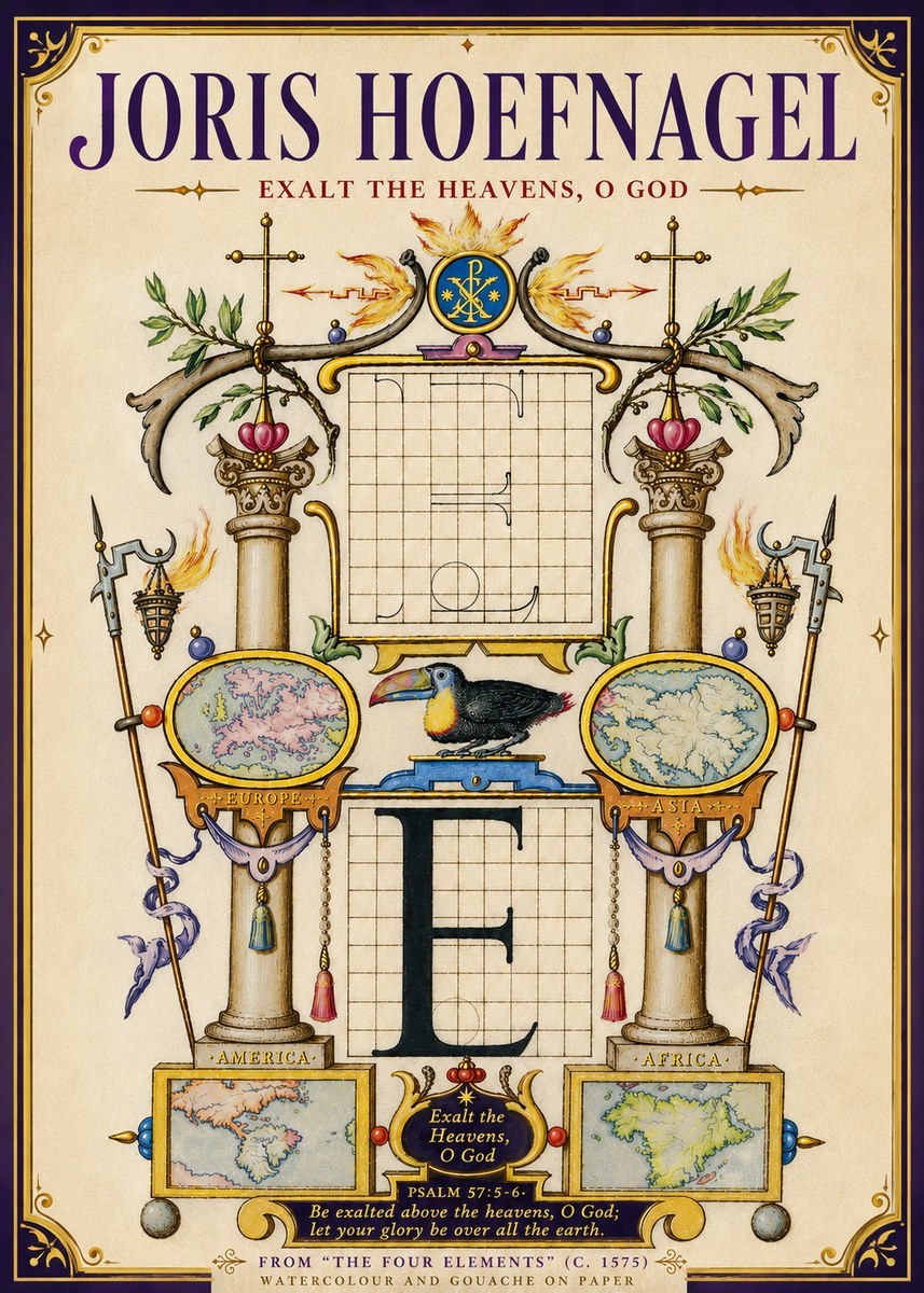 Joris Hoefnagel Exalt the Heavens, O God No5 - Juliste