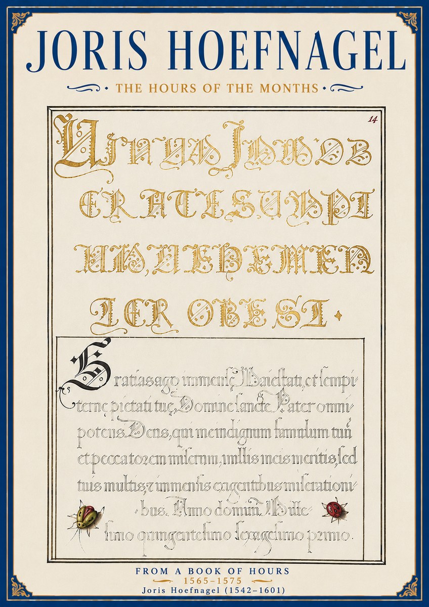 Joris Hoefnagel Gratias Tibi Agimus No6 - Juliste