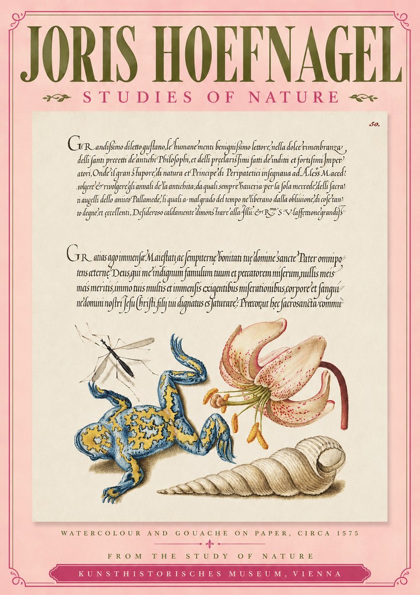 Joris Hoefnagel From the Study of Nature No3 - Juliste