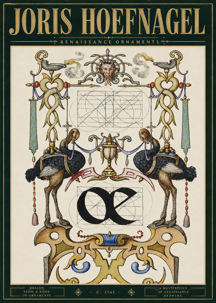 Joris Hoefnagel Ornamental Study I No5 - Juliste