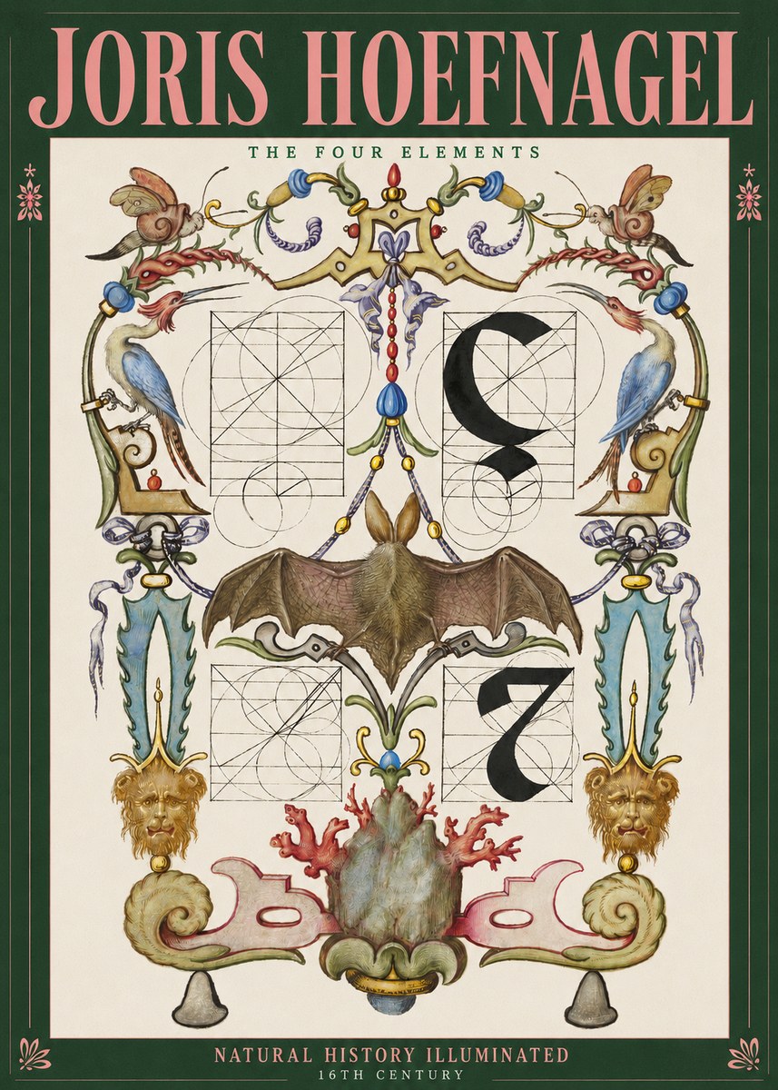 Joris Hoefnagel The Four Elements I No2 - Juliste