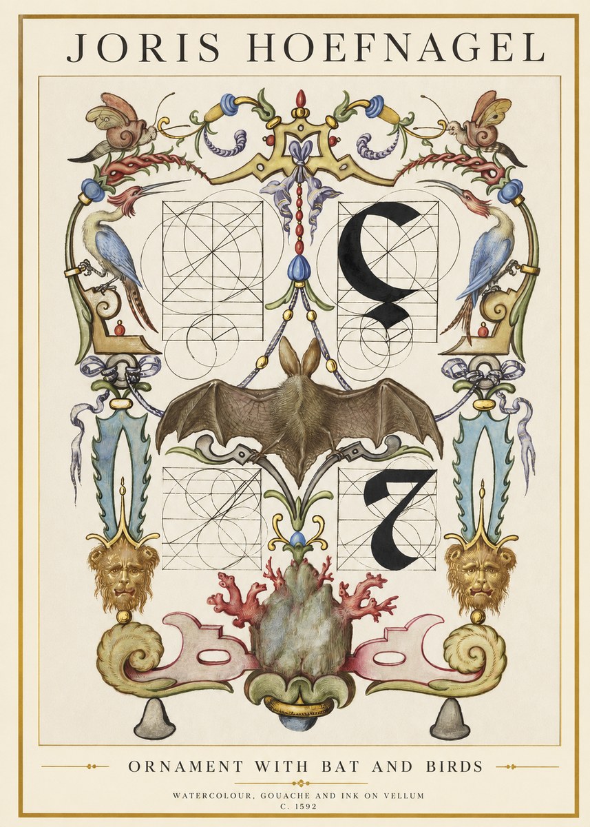 Joris Hoefnagel The Four Elements I No3 - Juliste