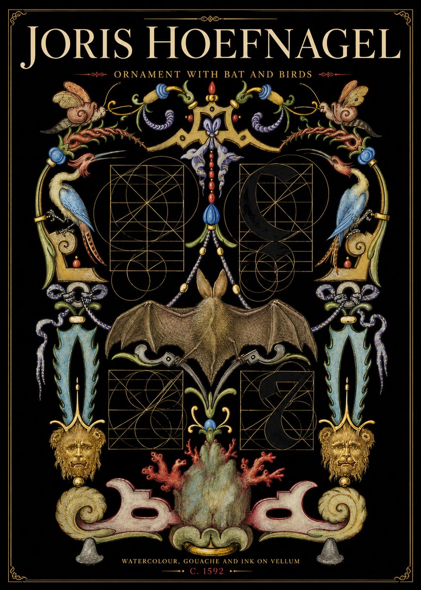 Joris Hoefnagel The Four Elements I No6 - Juliste