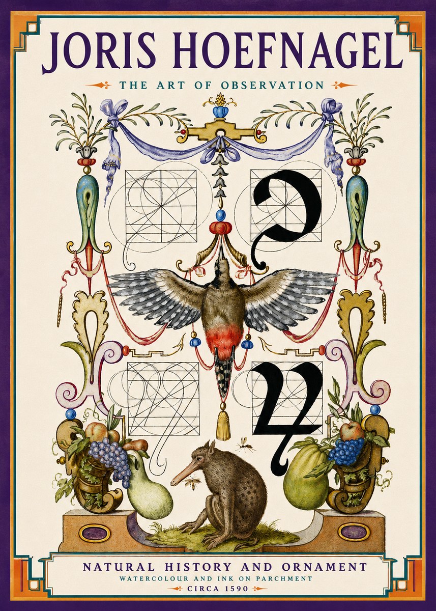 Joris Hoefnagel Study of Nature and Ornament No6 - Juliste