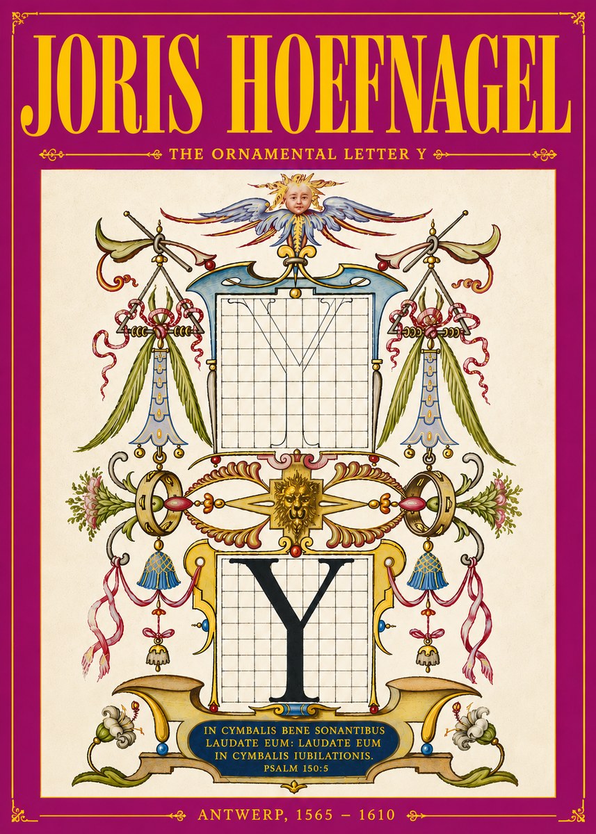 Joris Hoefnagel The Ornamental Letter Y No5 - Juliste