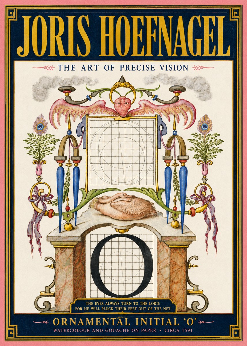 Joris Hoefnagel Ornamental Initial 'O' No2 - Juliste